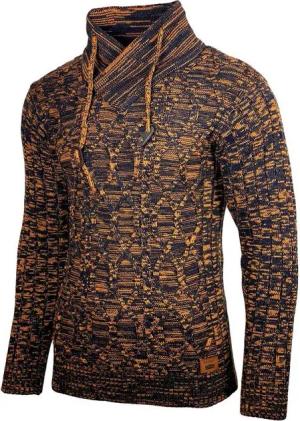 Baxboy Strickpullover Baxboy Herren Meliert Pullover Stehkragen Winter-Freizeit Pulli B-292