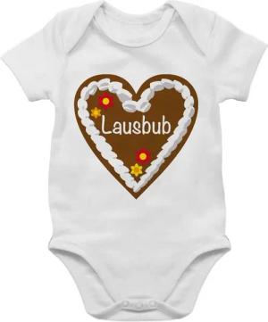 Shirtracer Shirtbody Lebkuchenherz Lausbub Mode für Oktoberfest Baby Outfit