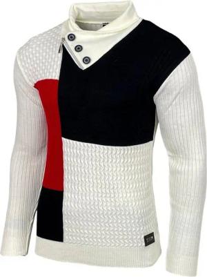 Baxboy Strickpullover Baxboy Herren Feinstrick Pullover Stehkragen Pulli B-52213