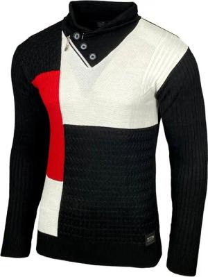Baxboy Strickpullover Baxboy Herren Feinstrick Pullover Stehkragen Pulli B-52213