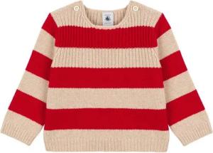 Petit Bateau Strickpullover Petit Bateau Baby Pullover Strickpullover Streifen rot beige