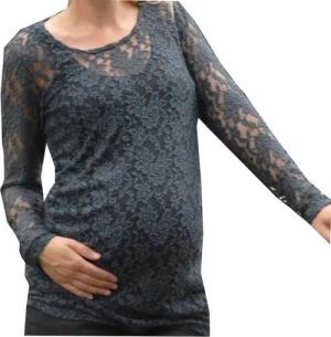 Umstandsshirt VALJA Umstandsmode Umstandsshirt Langarm Spitzenshirt