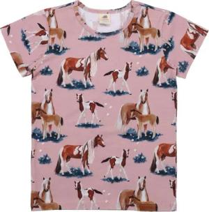 Walkiddy T-Shirt Walkiddy T-Shirt Rosa Horses Pferde Alloverprint