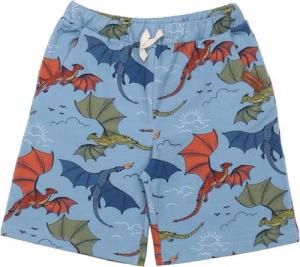 Walkiddy Shorts Walkiddy Shorts Blau Dragons Drachen Alloverprint Drachen Alloverprint, Dragon/Drache Print