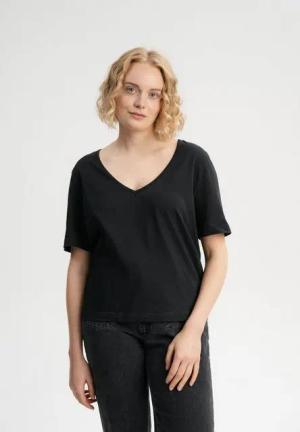 MELA Kurzarmshirt Damen V-Neck T-Shirt LALI
