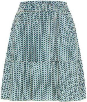 Tranquillo Sommerrock tranquillo Bio-Damen-Midi-Rock mit abgesetztem Vol