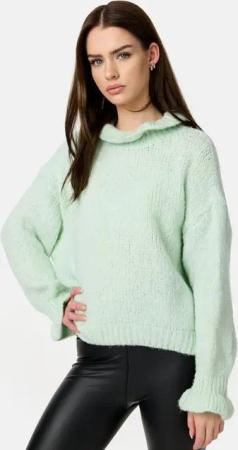 Worldclassca Strickpullover Worldclassca Oversize Damen Strickpullover Oberteil Rüschen Pullover