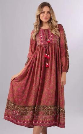 YC Fashion & Style Sommerkleid „Luftiges Sommerkleid mit Blumen- und Paisleymuster „ Alloverdruck