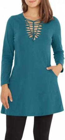 PUREWONDER Shirtkleid Langarm-Kleid A-Linien-Kleid dr9 Jersey