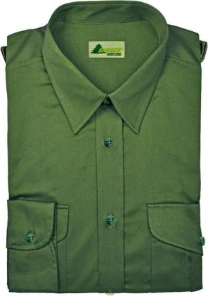 Skogen Outdoorhemd Jagdhemd mit Schulterklappen (extralang) Jägerhemd oliv/schilf Oefele