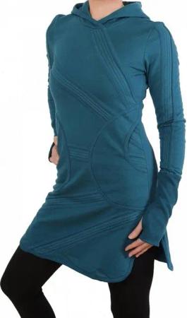 PUREWONDER Sweatkleid Kapuzenkleid Hoodiekleid dr39 Sweat