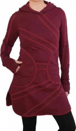 PUREWONDER Sweatkleid Kapuzenkleid Hoodiekleid dr39 Sweat