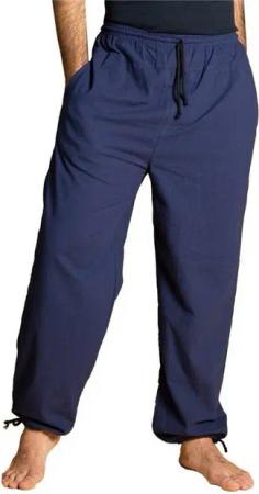 PANASIAM Wellnesshose E-Pants leichte Unisex Bundhose aus weicher Baumwolle für Damen und Herren Freizeithose mit Tunnelzug Relaxhose bequeme Sommerhose