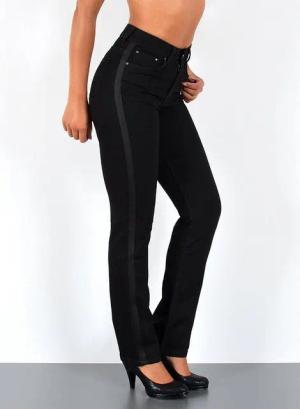 ESRA Straight-Jeans Premium Damen Straight Fit Jeans High Waist Hose bis Übergröße G5 Jeans Damen Straight Fit High Waist Damen Jeans Regular Stretch-Jeans