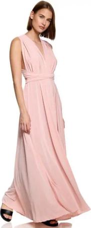 Worldclassca Abendkleid Worldclassca Abendkleid Partykleid Lang mit Schlitz Sommerkleid Maxikleid Cocktailkleid Wickelkleid Elegant Schulterfrei Ärmellos