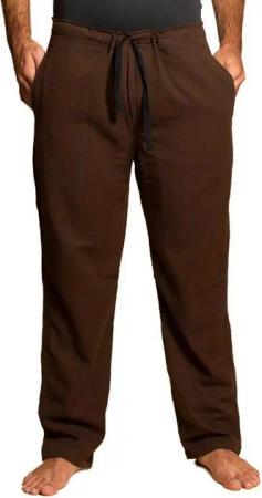 PANASIAM Wellnesshose Einfache Baumwoll-Bundhose T01 Wohlfühlhose ohne Reissverschluss Stoffhose mit Tunnelzug Unisex Sommerhose