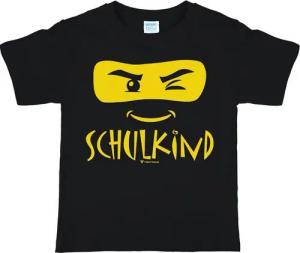 T-Shirt Total T-Shirt Kinder Shirt mit Masken Motiv - Schulkind