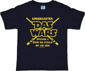 T-Shirt Total T-Shirt Das Wars T-Shirt für Kinder in Schwarz zum Schulanfang
