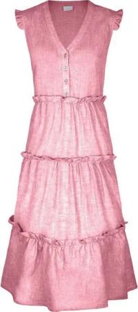 FELICITAS Maxikleid Maxi-Leinenkleid Klea