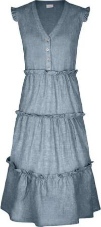 FELICITAS Maxikleid Maxi-Leinenkleid Klea