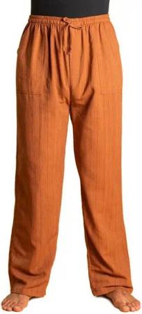 PANASIAM Wellnesshose Bundhose Lini bequeme Unisex Stoffhose aus 100% Baumwolle für Damen und Herren Freizeithose mit Taschen Relaxhose bequeme Sommerhose