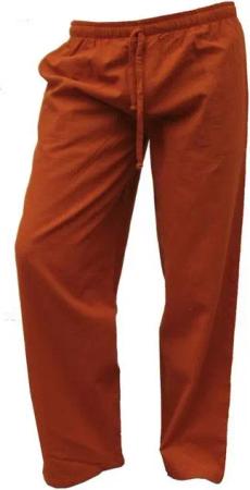 PANASIAM Wellnesshose Bundhose 'K' bequeme Unisex Stoffhose aus 100% Baumwolle für Damen und Herren Freizeithose mit Taschen Relaxhose bequeme Sommerhose
