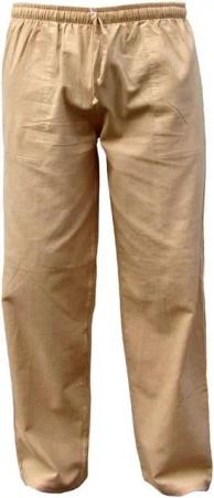 PANASIAM Wellnesshose Bundhose 'K' bequeme Unisex Stoffhose aus 100% Baumwolle für Damen und Herren Freizeithose mit Taschen Relaxhose bequeme Sommerhose