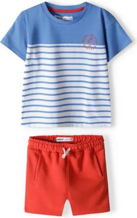 MINOTI T-Shirt & Sweatbermudas T-Shirt und Shorts Set (12m-8y)