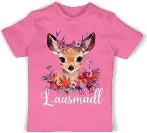 Shirtracer T-Shirt Lausmadl Lausmadel Lausdrindl Lausmädchen Mode für Oktoberfest Baby Outfit