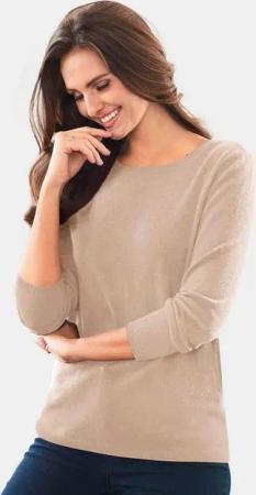 GOLDNER Strickpullover Kaschmirpullover mit U-Boot Ausschnitt