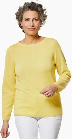 GOLDNER Strickpullover Kaschmirpullover mit U-Boot Ausschnitt