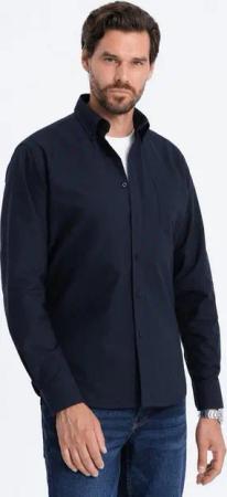 OMBRE Langarmhemd Herrenhemd aus Oxford Regular Fit