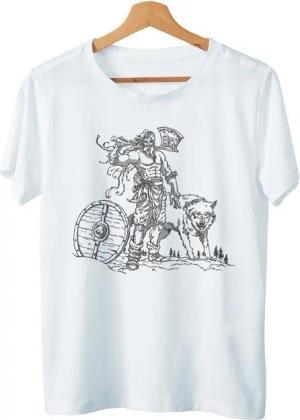 Art & Detail Shirt T-Shirt Wikinger mit Wolf