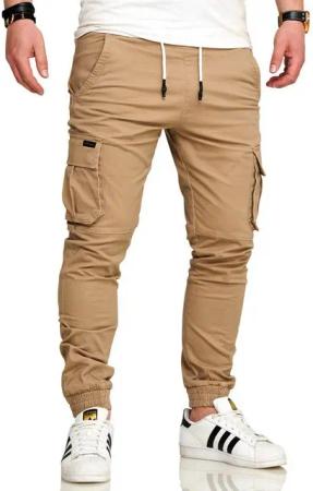 SOULSTAR Cargohose S2LOM Herren Chino Jogger Jeans Hose Stoffhose Freizeithose