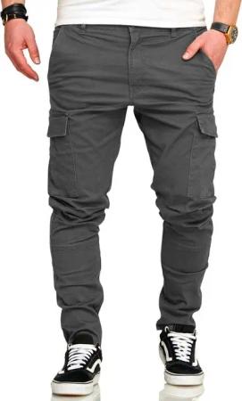 behype Cargohose BHTROJAN Herren Chino Jeans Hose Cargojeans Stoffhose Freizeithose