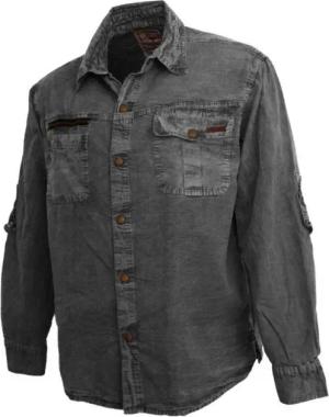 Scippis Langarmhemd Broome Outdoorhemd Funktionshemd aus Canvas