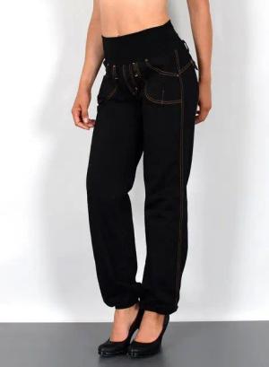 ESRA Pumphose Damen Jeanshose Pumphose hohe Leibhöhe Baggy Jeans High Waist J132 Damen Jeans Haremshose High Waist Damen Pumphose Boyfriend Jeans Baggy
