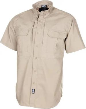 MFH Outdoorhemd Hemd Outdoor, kurzarm, khaki, Teflon, Rip Stop