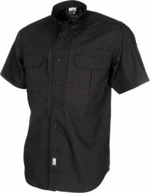 MFH Outdoorhemd Hemd Outdoor, kurzarm, schwarz, Teflon, Rip Stop