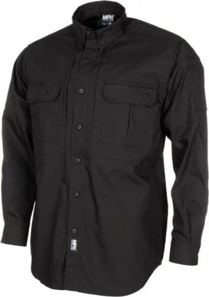 MFH Outdoorhemd Hemd Outdoor, langarm, schwarz, Teflon, Rip Stop