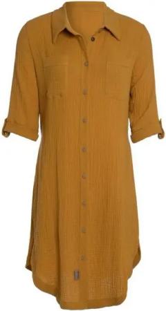 Knit Factory Strickkleid Kim Kleider XL Glatt Gelb Kleid Strickkleid Sommer Kleid