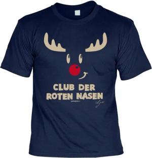Tini - Shirts T-Shirt T-Shirt Weihnachten Comic Motiv Rentier : Club der roten Nasen Tshirt Weihnachten / Advent / Nikolaus