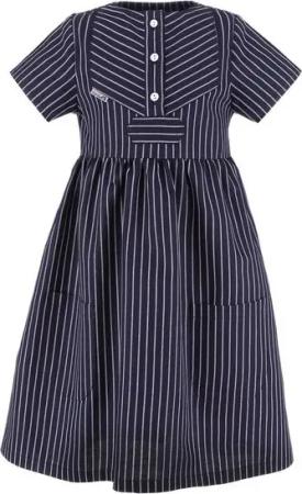 modAS Sommerkleid Kinder Fischerkleid Klassisch - Gestreiftes Kleid Finkenwerder-Stil