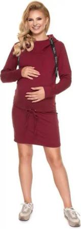 PeeKaBoo Umstandskleid Umstandskleid Stillkleid mit Kapuze Langarm