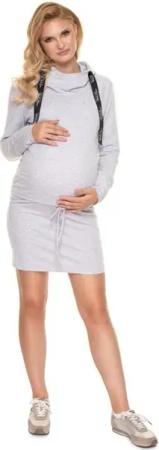 PeeKaBoo Umstandskleid Umstandskleid Stillkleid mit Kapuze Langarm