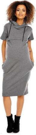 PeeKaBoo Umstandskleid Umstandskleid Stillkleid Kleid Schwangerschaft Stillzeit Stillöffnung mit Reißverschluss