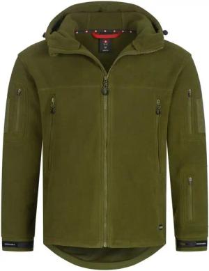 Höhenhorn Fleecejacke Biferten Herren Militär Fleecejacke für Männer Outdoor Winddicht Quick-Grip Paracord Zipper, Einstellbares Gummizugband