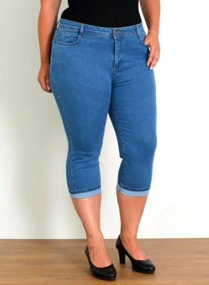 ESRA Caprijeans Capri Jeans Damen High Waist 3/4 Hose Stretch kurze Jeans Damen Sommer Damen Capri Jeans Stretch Jeans High Waist Damen 3/4 Jeans Kurz Damen
