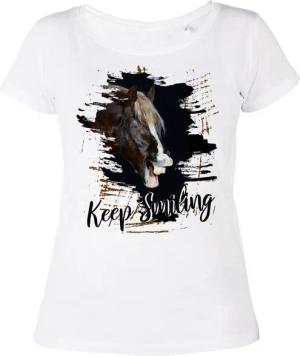 Tini - Shirts T-Shirt Pferde Motiv Damen hochwertiges Damen Shirt aus weicher Baumwolle