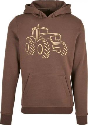 Baddery Kapuzenpullover Hoodie: "Traktor" - Geschenk für Traktorfahrer - Trecker Pulli, hochwertiger Siebdruck